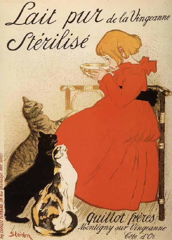 theophile-alexandre steinlen Poster Advetising Sterilized Milk